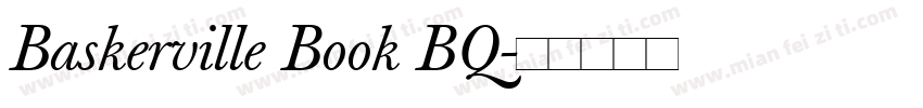 Baskerville Book BQ字体转换